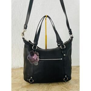 COACH Alexander black pebble leather Shoulder Bag/crossbody F17566